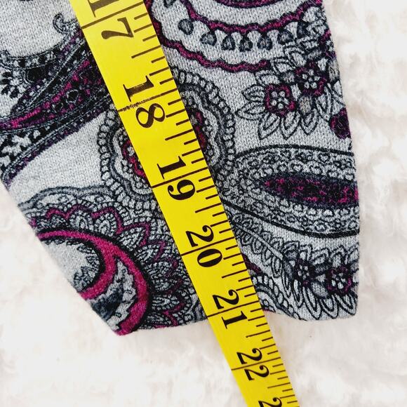 Sweater Button-Up Cardigan Size LP Paisley Whimsycore Witchy Academia Indie Boho - Picture 8 of 13